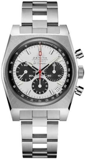 Zenith Herreklokke 03.A384.400 21.M384 El Primero Hvit/Stål Zenith Herreklokke 03.A384.400 21.M384 El Primero Hvit/Stål