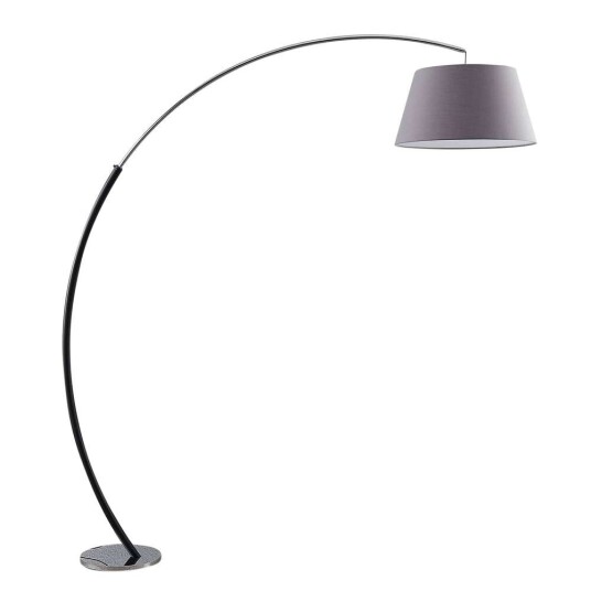Lucande Buet gulvlampe Evelyna med stoffskjerm Lucande Buet gulvlampe Evelyna med stoffskjerm