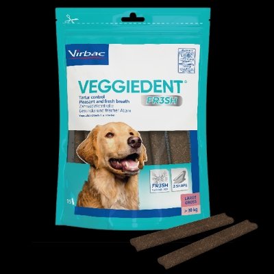 Virbac VeggieDent Fresh Large 15 stk. vegetabilske tannbiter for hunder