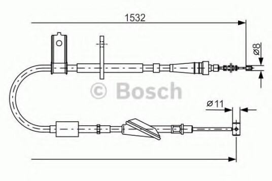Bosch Tautrekk parkeringsbrems BOSCH 1 987 482 093