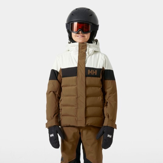 Helly Hansen Junior Girl Diamond Varm Stilig Skijakke Brun 158