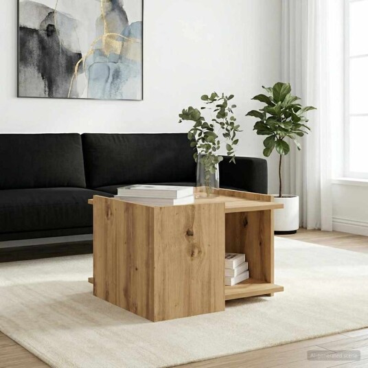 Kaffebord Artisan eik 50,5 x 50 x 33 cm Konstruert tre