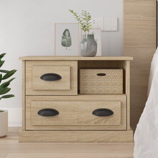  Nattbord sonoma eik 60x39x45 cm