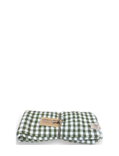 Lovely Linen Misty Tablecloth - Green - 145X380CM