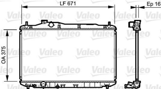 Radiator VALEO 735243