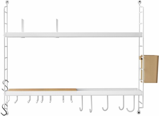 String Köksförvaring 58x20 1 Pack / Vit Hyller & Hyllesystem Hvit Naturlig Materiale/metall/plast String Köksförvaring 58x20 1 Pack / Vit Hyller & Hyllesystem Hvit Naturlig Materiale/metall/plast