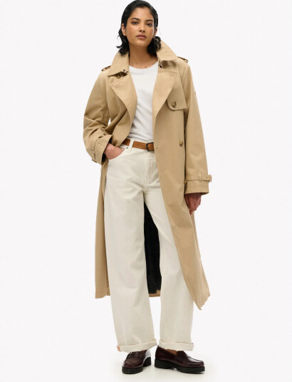 Superdry Classic Trench Coat   Beige   12