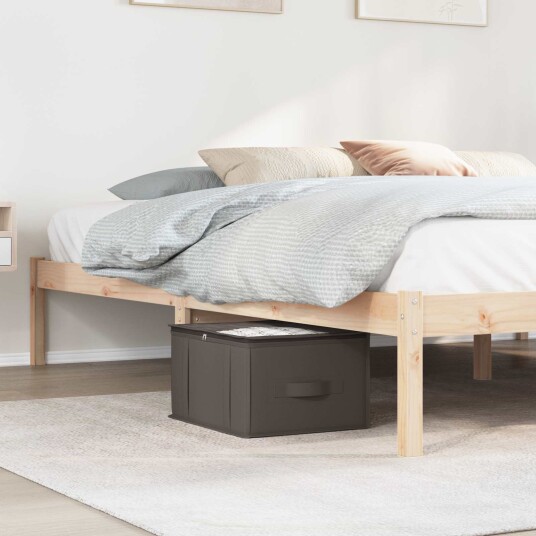vidaXL Lagerboks med gjennomsiktig toppvindu 6 pcs Grå 43 x 34 x 23 cm