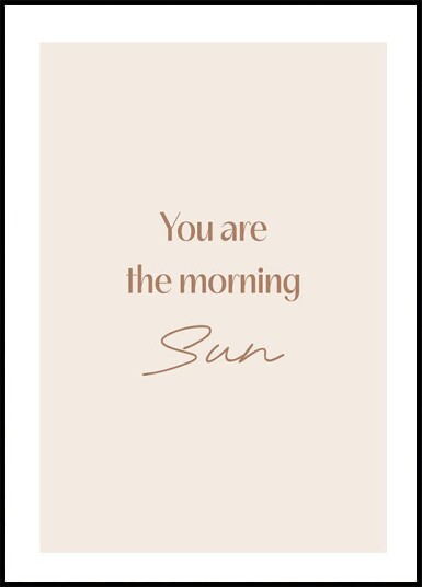 Sun Plakat Plakat / 50x70cm