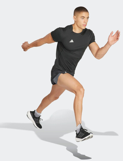adidas Performance Adizero E Tee - Black - XS