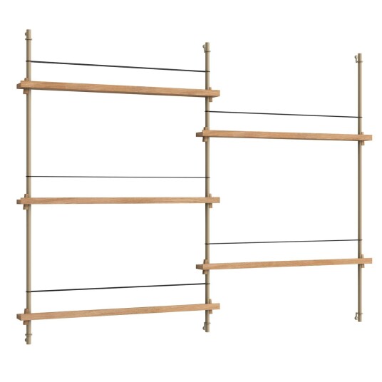 Moebe Magazine Hylle 123x162 cm Oak/Varmgrå