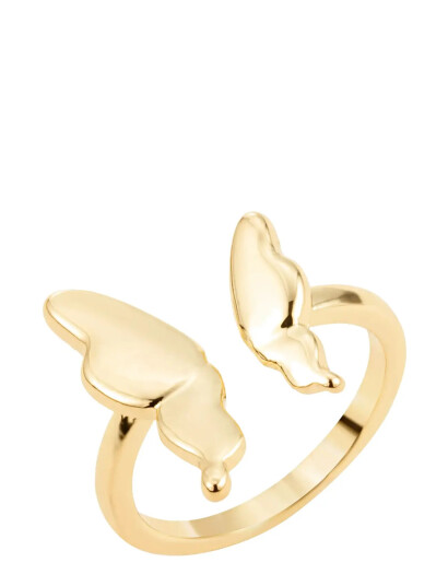 By Jolima Butterfly Ring Gold 19 MM