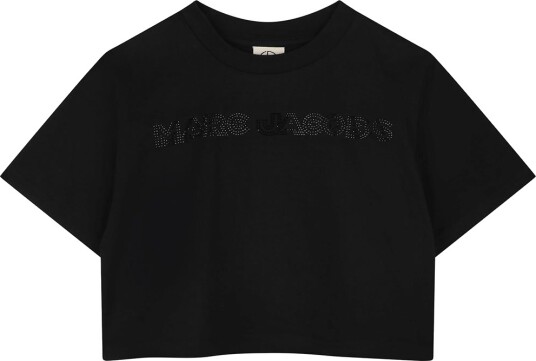 Little Marc Jacobs T skjorte   Beskåret   Svart m. Rhinestone   Marc Jacobs   10 år 140   T skjorte