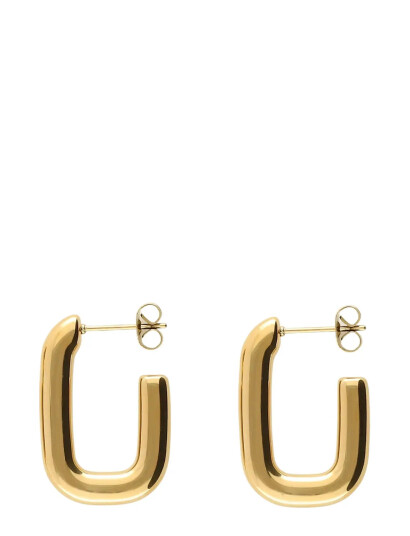 My Jewellery Earrings Rectangular   Gold   