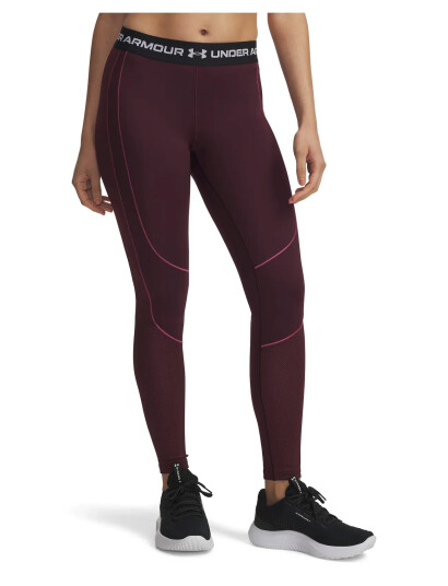 Under Armour Ua Coldgear Novelty Legging - Burgundy - M