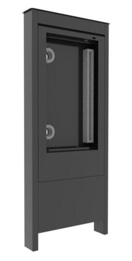 Chief Outdoor Portrait Kiosk for LG 9XE4, Black , Cap weight 68kg