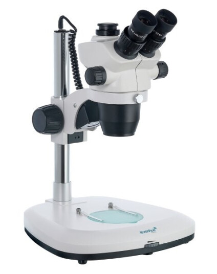 Levenhuk Zoom 1T, Optisk Mikroskop, Hvit, Aluminium, 45X, 7X, Wf10x/22 (2 Stk)