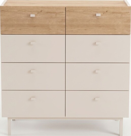 Kommode Hanah Home Luke 89,4 x 93,1 x 41,8 cm Sand eik Sand eik