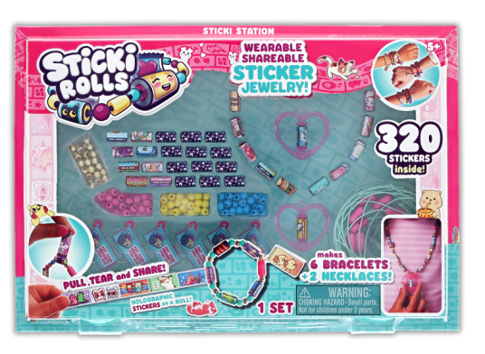 Sticki Rolls Sticki Station DIY Smykkesett med Klistremerker Sticki Rolls Sticki Station DIY Smykkesett med Klistremerker
