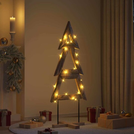  Juletre med stativ Brun 150 cm Heltre teak