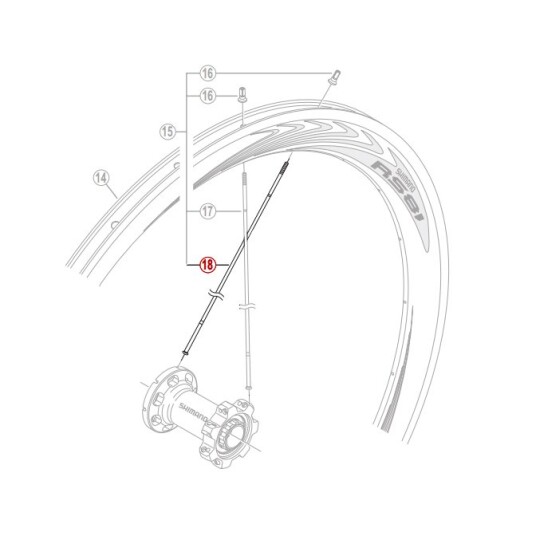 Eiker Til Shimano WH RS81 C50 264,5mm