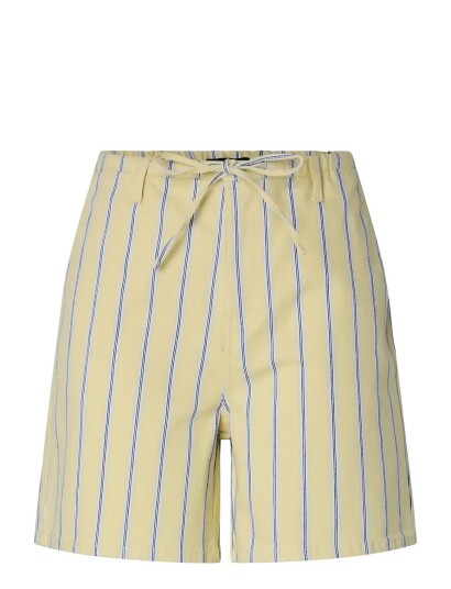 Pieces Pcbillo Mw Tie Denim Shorts Cream M
