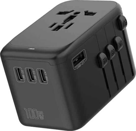 SiGN Universal reiseadapter med USC-C/USB-A 100 W