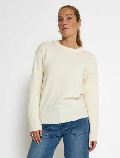 Peppercorn Pckate Grs Rws Pullover Cream XXL Peppercorn Pckate Grs Rws Pullover Cream XXL