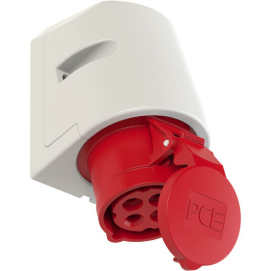 PC Electric Stikkontakt Utvendig Skrå 16A 3Pol+J 400V 6H IP44 - 1578116