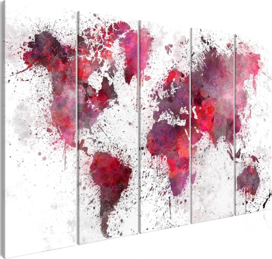 Bilde Bloody Map 5 Parts Narrow 225x90 Artgeist sp. z o. o.