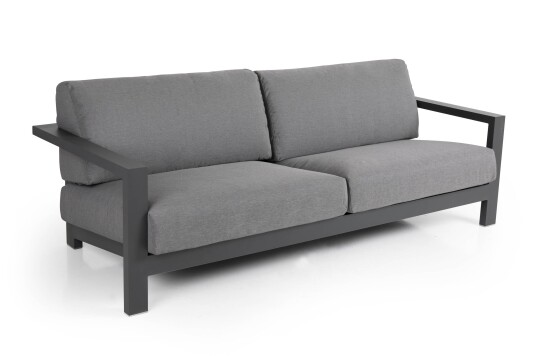Brafab Amesdale 3-seter sofa Grå med grå pute 208 x 92 cm Grå Brafab Amesdale 3-seter sofa Grå med grå pute 208 x 92 cm Grå