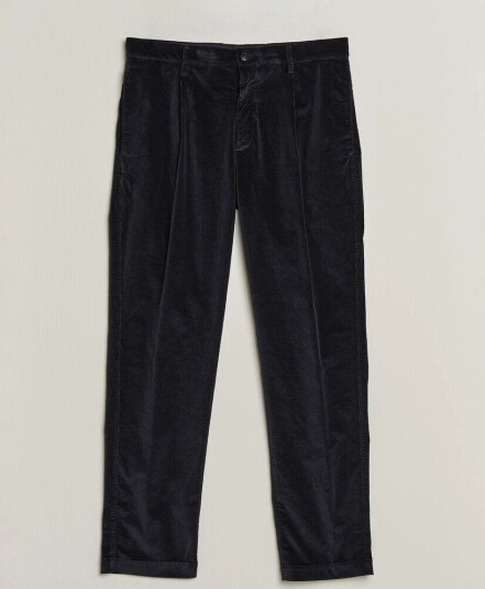 Canali Comfort Corduroy Pants Navy