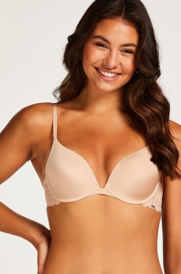 HunkemöllerAngie foret pushup-BH med bøyle Beige 90B