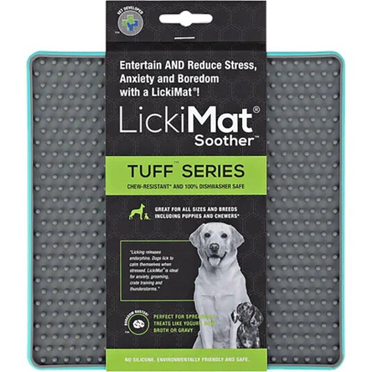 Lickimat Soother Tuff Slikkematte 20 cm Lyseblå