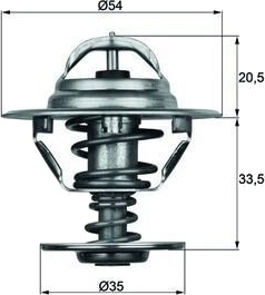 Termostat MAHLE ORIGINAL TX 8 83D Termostat MAHLE ORIGINAL TX 8 83D