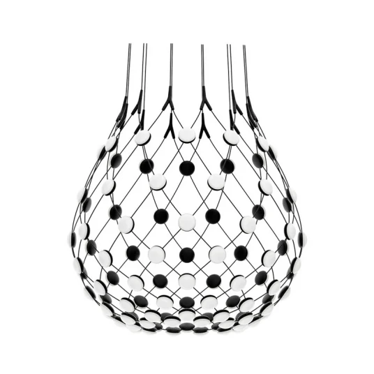 Luceplan Mesh Pendel Ø80xH60 Phase 4m Black