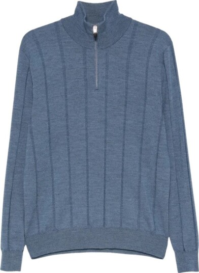 Canali Herre Strikkevarer Blå 2XL,