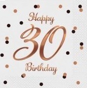 Godan Servietter B&C Happy 30 Bursdag Hvite 33X33 Cm 20 Stk Godan Servietter B&C Happy 30 Bursdag Hvite 33X33 Cm 20 Stk