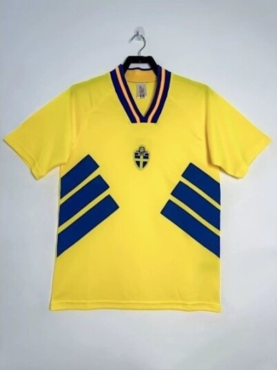 Sverige Fotball Landslag Retro Hjemmedrakt, Herrefotballdrakt VM