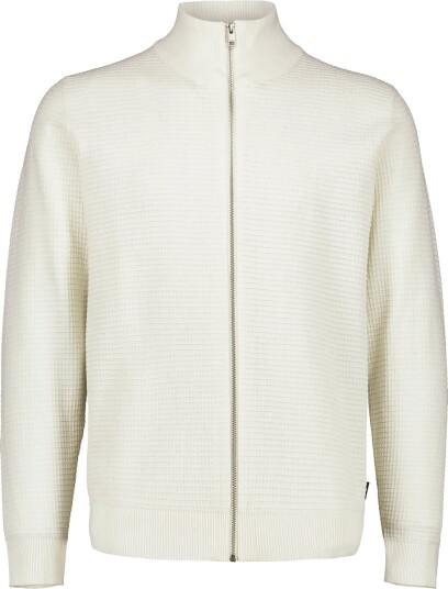 Lindbergh Knitted Zip Cardigan Cream M Lindbergh Knitted Zip Cardigan Cream M
