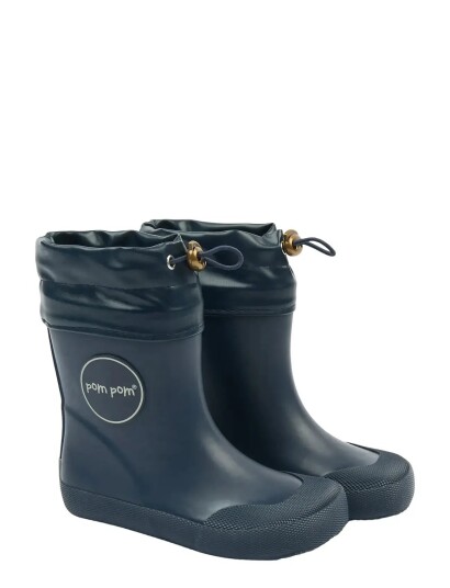 Pom Pom Pmbell Barefoot Gumboots Navy 31