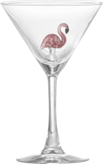 Bloomingville Misa cocktailglass 17 cl Clear flamingo