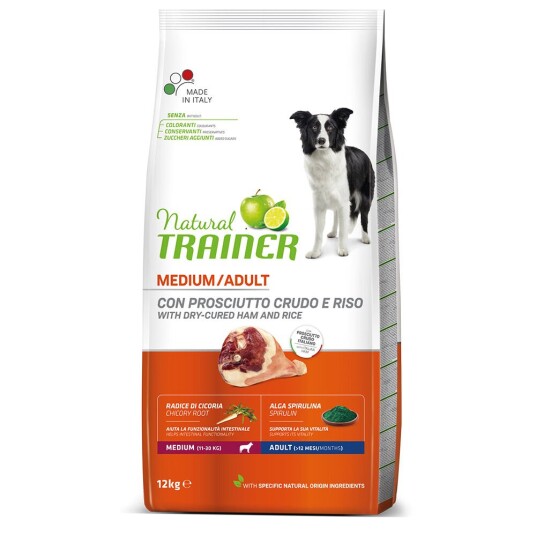 Trainer Natural Dog Nova Foods Trainer Natural Adult Medium Prosciutto For Voksne 12 kg Trainer Natural Dog Nova Foods Trainer Natural Adult Medium Prosciutto For Voksne 12 kg