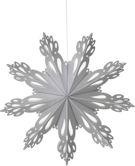 Broste Copenhagen Snowflake Star Ornament M SILVER Ø 30 cm