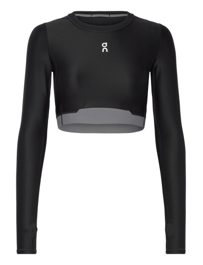 On Train Long Sleeve Crop Black XS
