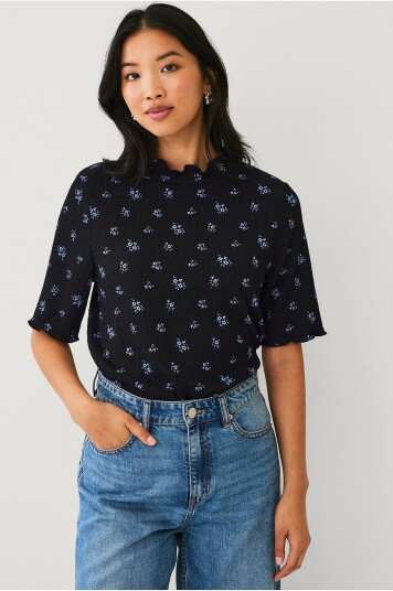 Ellos Collection Kortermet topp Svart