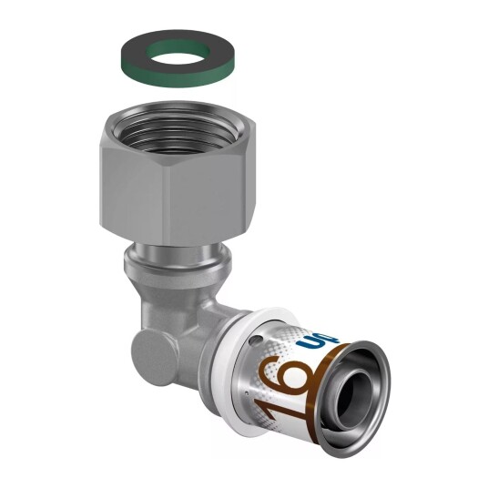 Uponor S-press Plus Albue Med Løpemutter 16mm-3 8 Tommer Uponor S-press Plus Albue Med Løpemutter 16mm-3 8 Tommer