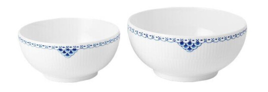 Royal Copenhagen Prinsesse skålsett 73 cl + 110 cl 2 stk Royal Copenhagen Prinsesse skålsett 73 cl + 110 cl 2 stk