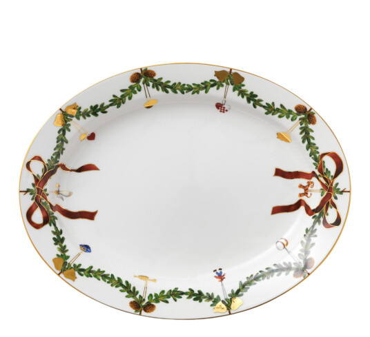 Royal Copenhagen Star Fluted Christmas fat Ø 37 cm