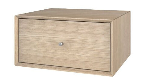 The Box Vegghengt Nattbord 40x20cm Med Skuff (Størrelse: 40x20, Fargekombinasjon: Hvit Eik Med Hvit Eik Skuff)